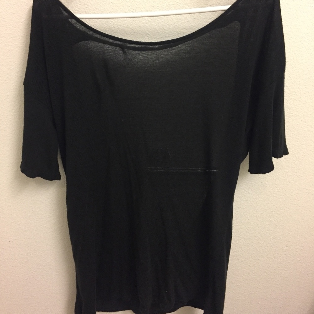 Backless shirt